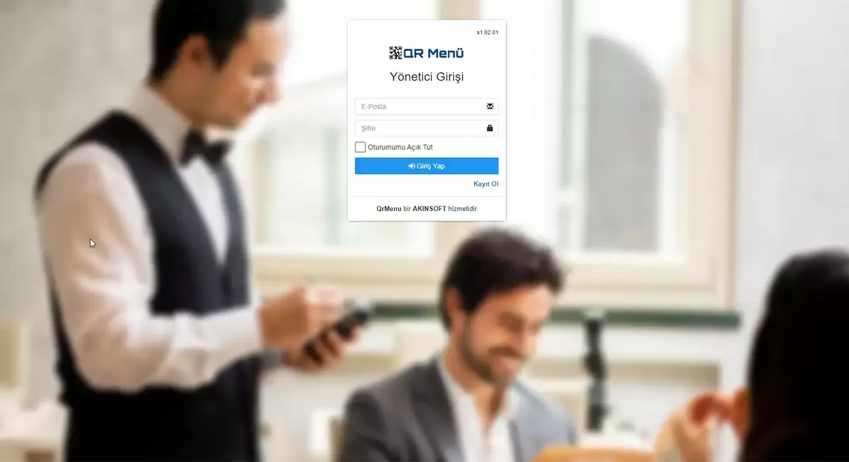 QR Menü · Program görünümü 2